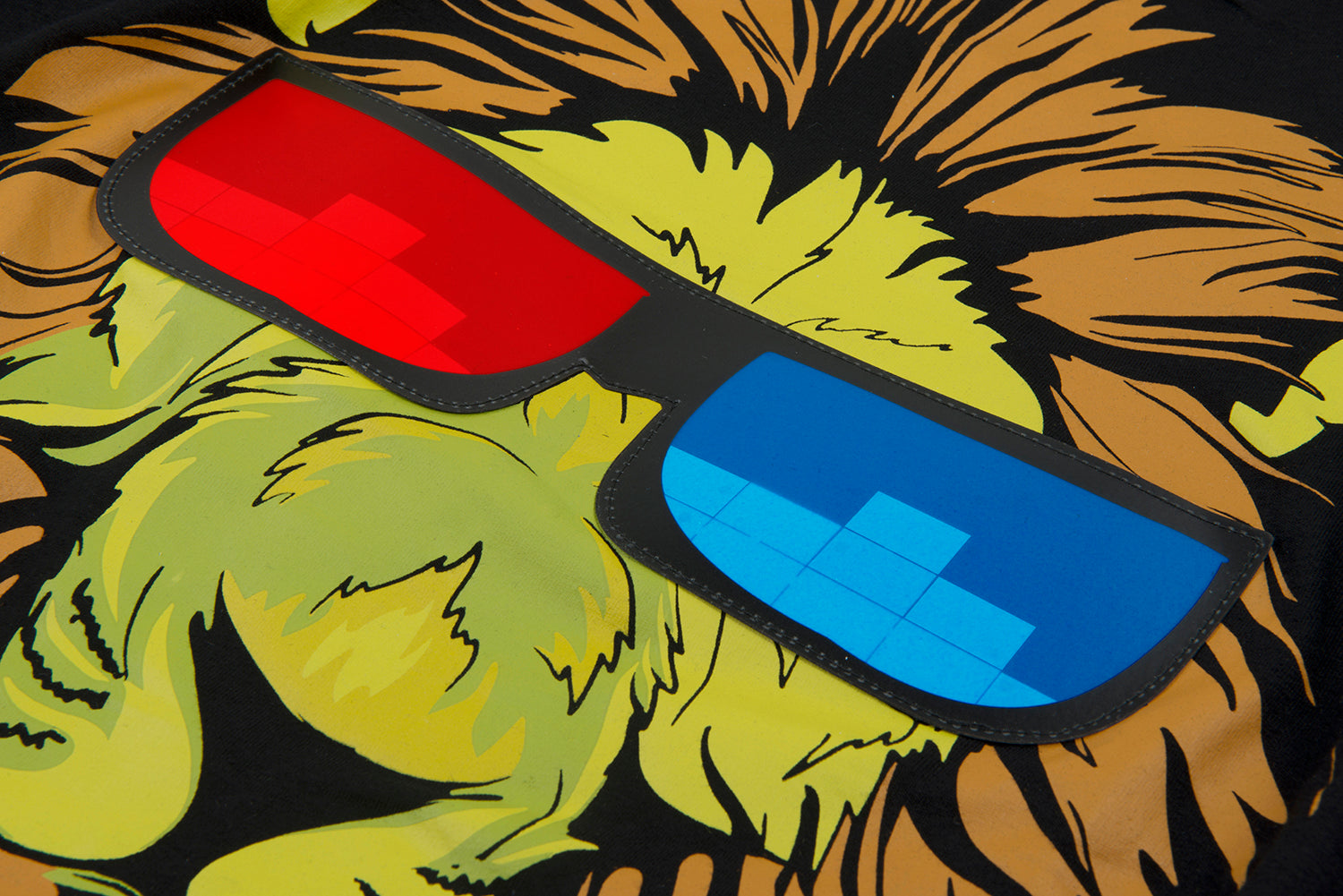 LED T Shirt Sound Activated Glow Shirts Light up Equalizer Clothes for Party(Lion)