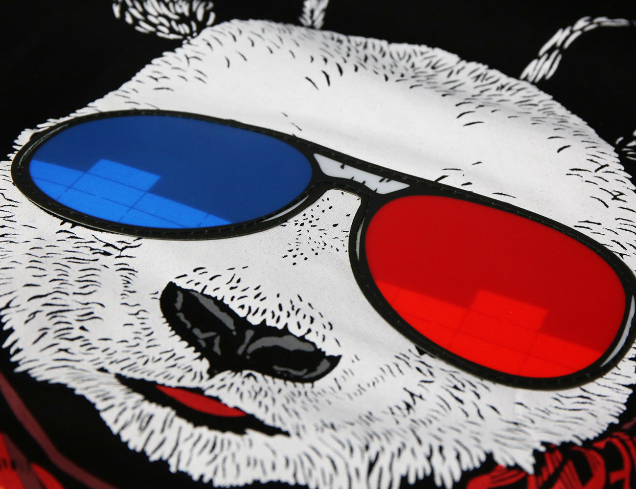 LED T Shirt Sound Activated Glow Shirts Light up Equalizer Clothes for Party(Panda)