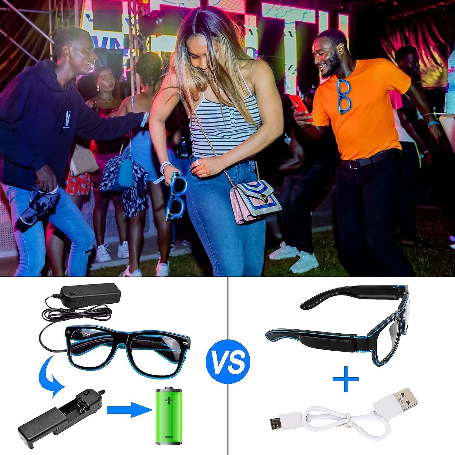 Smart shop led glasses